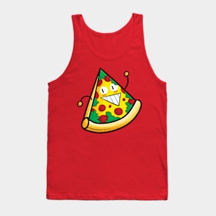 Cute Pizza with Happy Expression Tank Top